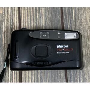 Nikon‎ Nice Touch 3 35mm Film Camera Flash Auto Focus 31mm Lens Vintage